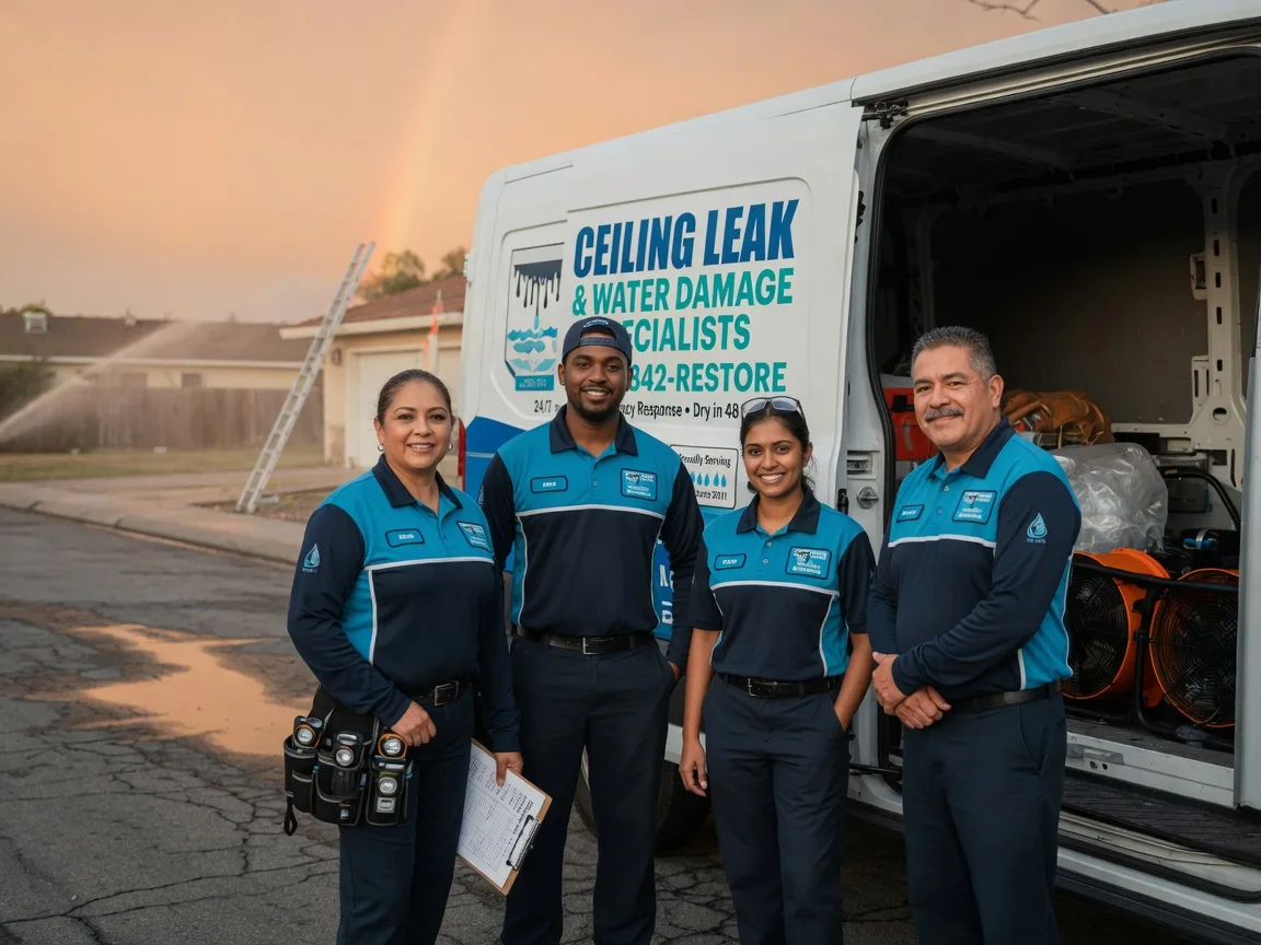 Ceiling Leak Cleanup company in Pleasantville, OH