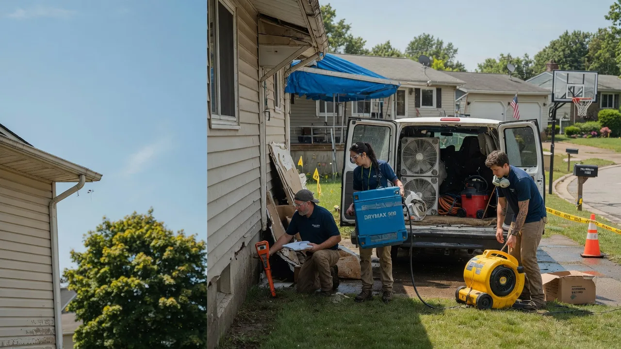 Ceiling Leak Cleanup in Pleasantville, OH near me